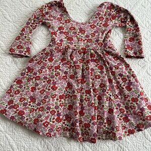 Alice + Ames Ballet Dress- 2T Floral Kids Dress with Long Sleeves
